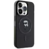 Custodia Karl Lagerfeld MagSafe IML Ikonik per iPhone 15 Pro nero