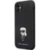 Custodia in silicone Karl Lagerfeld Ikonik Metal Pin per Apple iPhone 11 / iPhone XR 6,1