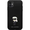 Custodia in silicone Karl Lagerfeld Ikonik Metal Pin per Apple iPhone 11 / iPhone XR 6,1