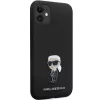 Custodia in silicone Karl Lagerfeld Ikonik Metal Pin per Apple iPhone 11 / iPhone XR 6,1