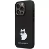 Custodia rigida Karl Lagerfeld KLHCP13LSMHCNPK iPhone 13 Pro / 13 6.1 nero silicone C Metal Pin