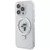 Custodia rigida Karl Lagerfeld KLHMP13XHMRSKCH Ring Stand per iPhone 13 Pro Max 6,7