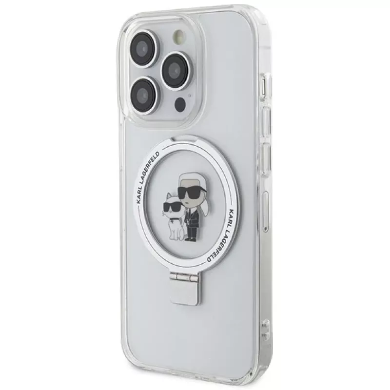 Custodia rigida Karl Lagerfeld KLHMP13XHMRSKCH Ring Stand per iPhone 13 Pro Max 6,7