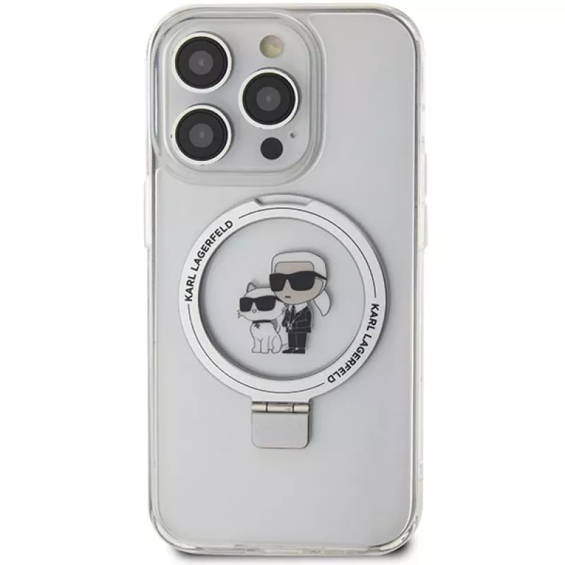Custodia rigida Karl Lagerfeld KLHMP13XHMRSKCH Ring Stand per iPhone 13 Pro Max 6,7