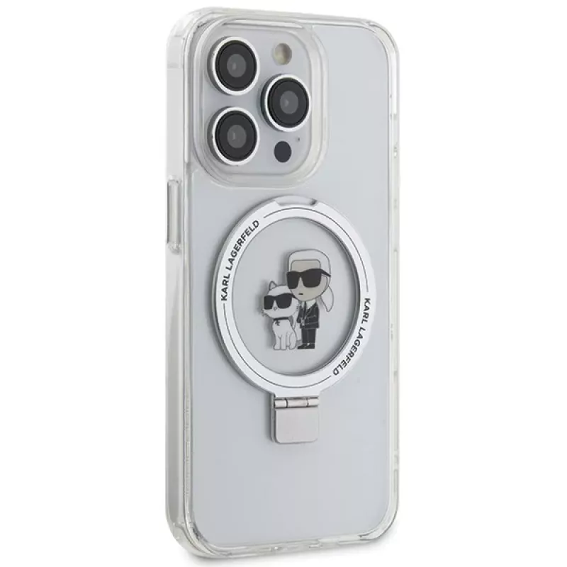 Custodia rigida Karl Lagerfeld KLHMP13XHMRSKCH Ring Stand per iPhone 13 Pro Max 6,7