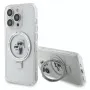 Custodia rigida Karl Lagerfeld KLHMP15LHMRSKCH Ring Stand MagSafe per iPhone 15 Pro 6,1