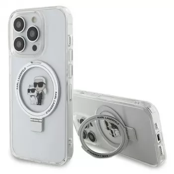 Custodia rigida Karl Lagerfeld KLHMP15XHMRSKCH Ring Stand per iPhone 15 Pro Max 6,7