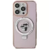 Custodia rigida Karl Lagerfeld KLHMN61HMRSKCP iPhone 11 / XR 6.1 rosa Ring Stand Karl & Choupette MagSafe