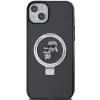 Custodia rigida Karl Lagerfeld KLHMP15MHMRSKCK Ring Stand MagSafe per iPhone 15 Plus / 14 Plus 6,7