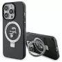 Custodia rigida Karl Lagerfeld KLHMP15LHMRSKCK Ring Stand MagSafe per iPhone 15 Pro 6.1 nero
