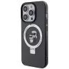 Custodia rigida Karl Lagerfeld KLHMP15LHMRSKCK Ring Stand MagSafe per iPhone 15 Pro 6.1 nero