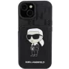 Karl Lagerfeld KLHCP15SSAKKNSCK custodia rigida Saffiano Ikonik per iPhone 15/14/13 6,1