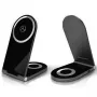 Mercedes-Benz supporto di ricarica wireless pieghevole 2 in 1 15W nero Silver Star MagSafe