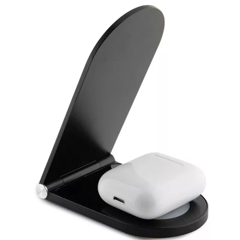 Mercedes-Benz supporto di ricarica wireless pieghevole 2 in 1 15W nero Silver Star MagSafe