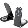 Mercedes-Benz supporto di ricarica wireless pieghevole 2 in 1 15W nero Silver Star MagSafe