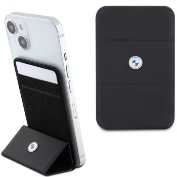BMW portafoglio con supporto e porta carte MagSafe Signature Collection nero