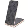 Guess caricabatterie wireless pieghevole 2 in 1 GUDCFAL4PEGK 15W nero 4G Pattern MagSafe