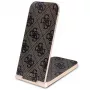 Guess caricabatterie wireless pieghevole 2 in 1 GUDCFAL4PEGW 15W marrone 4G Pattern MagSafe
