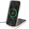 Guess caricabatterie wireless pieghevole 2 in 1 GUDCFAL4PEGW 15W marrone 4G Pattern MagSafe