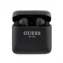 Guess auricolari Bluetooth True Wireless Stereo con logo stampato e custodia di ricarica (nero)