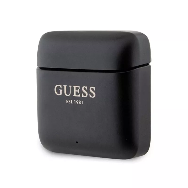 Guess auricolari Bluetooth True Wireless Stereo con logo stampato e custodia di ricarica (nero)