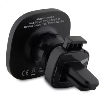 Ferrari supporto caricabatterie auto wireless a induzione 15W FECHMGLK per bocchetta d'aria, nero, MagSafe