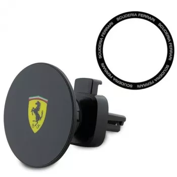 Ferrari supporto magnetico per telefono auto FECHMMAK per bocchetta d'aria, nero, collezione 2023, compatibile MagSafe