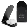 Karl Lagerfeld caricabatterie wireless pieghevole 2 in 1 KLDCRFALCHNK 15W nero Choupette MagSafe