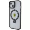 Ferrari FEHMP15MUSCAH iPhone 15 Plus / 14 Plus 6,7 inch custodia rigida trasparente con anello, MagSafe, collezione 2023