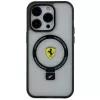 Ferrari FEHMP15LUSCAH iPhone 15 Pro 6,1 inch custodia rigida trasparente con anello, compatibile MagSafe, collezione 2023