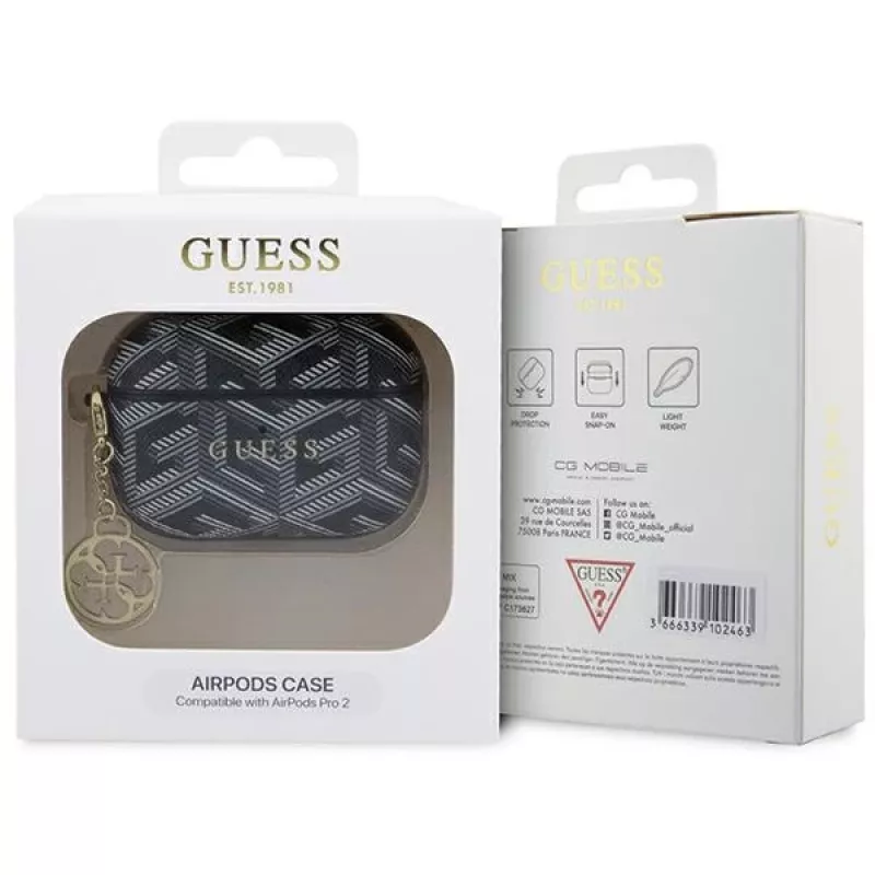 Guess GUAP2PGCE4CK cover per AirPods Pro 2 (2022/2023) nera GCube Charm