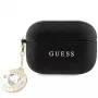 Guess GUAP2PGEHCDK cover per AirPods Pro 2 (2022/2023) nera con ciondolo cuore in glitter e diamante