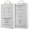 Guess GUCLLALRGDD cavo USB-C a Lightning 1,5 m ricarica rapida oro chiaro con logo in rilievo