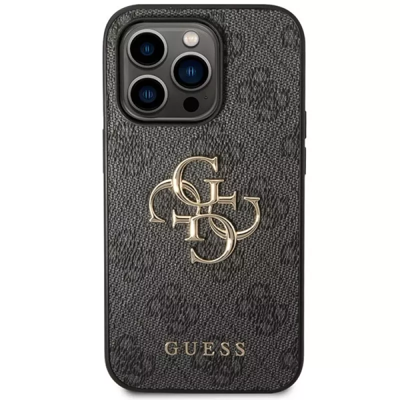 Guess GUHCP15L4GMGGR custodia rigida per iPhone 15 Pro 6,1