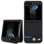 BMW M Collection cover posteriore in pelle e carbonio per Samsung Galaxy Z Flip5 - nero