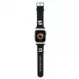 Karl Lagerfeld cinturino per Apple Watch 38/40/41mm in gomma 3D teste Karl & Choupette NFT nero