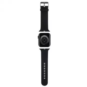 Karl Lagerfeld cinturino per Apple Watch 38/40/41mm in gomma 3D teste Karl & Choupette NFT nero
