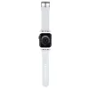 Karl Lagerfeld cinturino per Apple Watch 42/44/45/49mm in gomma 3D teste Karl & Choupette NFT bianco