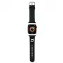 Karl Lagerfeld cinturino per Apple Watch 42/44/45/49mm in gomma 3D testa Choupette nero