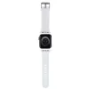 Karl Lagerfeld cinturino per Apple Watch 42/44/45/49mm in gomma 3D testa Choupette bianco