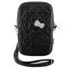 Hello Kitty Quilted Bows Strap - borsa a tracolla per cellulare (nera)