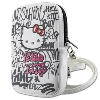 Hello Kitty borsa a spalla Graffiti Kitty Head bianco