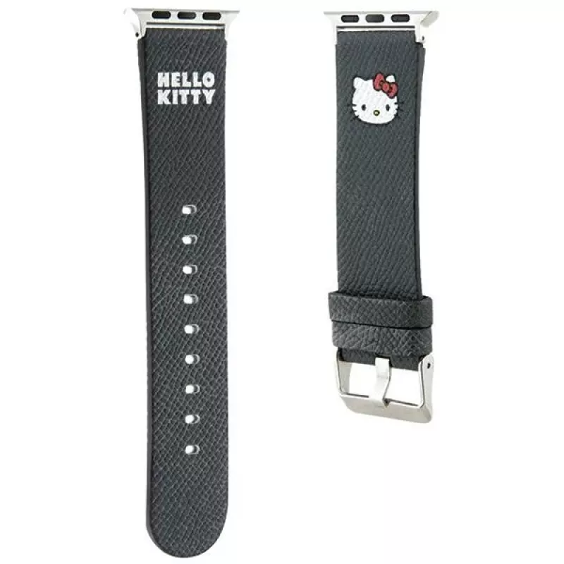 Hello Kitty HKAWMPGKHK cinturino per Apple Watch 38/40/41mm nero in silicone