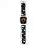 Cinturino per Apple Watch 38/40/41mm Hello Kitty HKAWMPSAPSK nero in silicone con motivo Heads & Bows