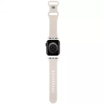 Cinturino per Apple Watch 38/40/41mm Hello Kitty HKAWMSDGPTE beige in silicone Graffiti Tags