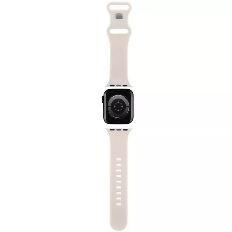 Cinturino per Apple Watch 38/40/41mm Hello Kitty HKAWMSDGPTE beige in silicone Graffiti Tags