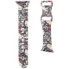 Cinturino per Apple Watch 38/40/41mm Hello Kitty HKAWMSDGPTE beige in silicone Graffiti Tags