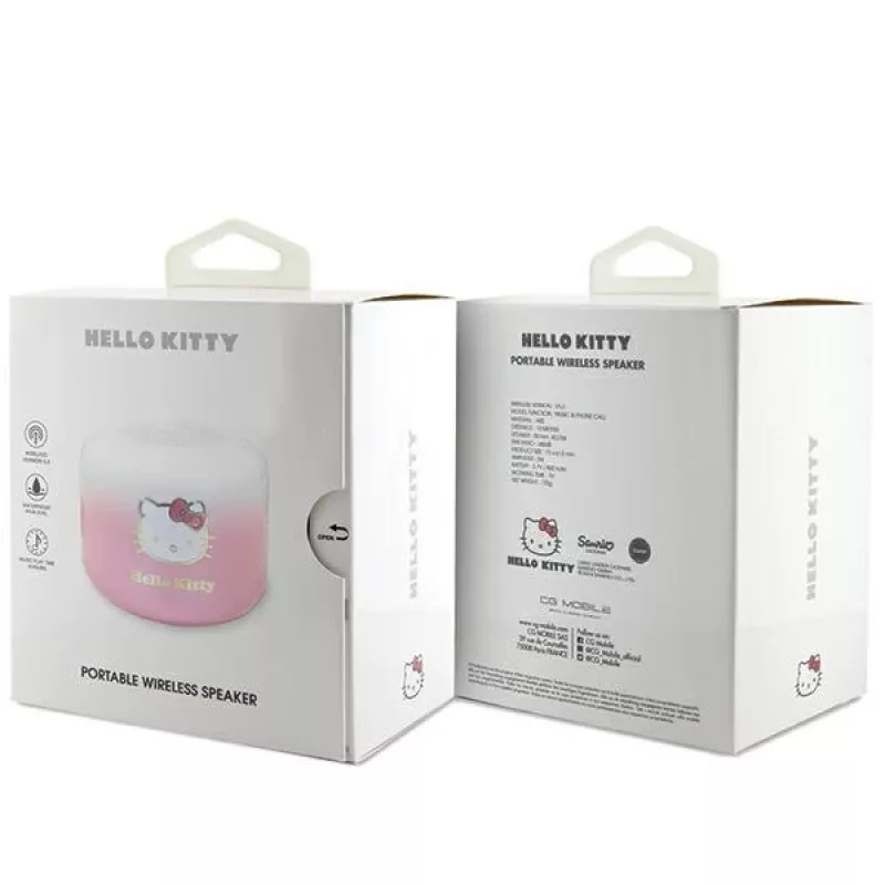 Altoparlante Bluetooth 5.0 Hello Kitty HKWSBT6GKEP rosa placcato gradiente
