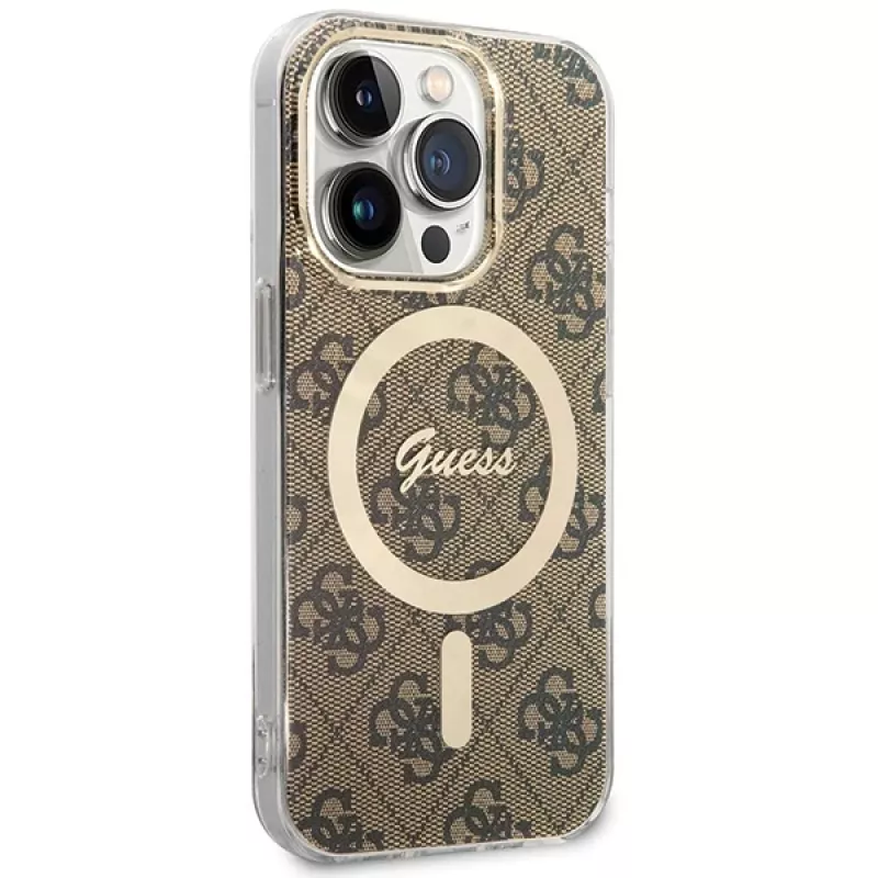 Custodia rigida Guess GUHMP15LH4STW per Apple iPhone 15 Pro 6,1