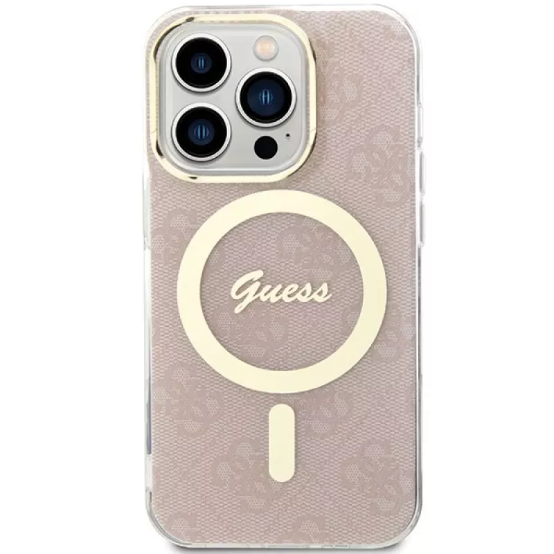 Custodia rigida Guess GUHMP15LH4STP per Apple iPhone 15 Pro 6,1